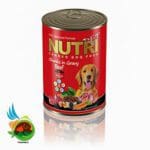 کنسرو چانک گوشت قرمز (بیف) نوتری مخصوص سگ وزن 425 گرم