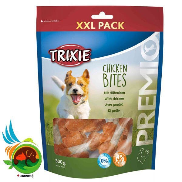 تشویقی سگ تریکسی مدل Chicken Bites وزن 300 گرم