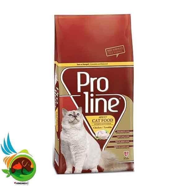 غذای گربه بالغ پرولاین طعم مرغ Proline adult cat food chicken وزن 1.5 کیلوگرم