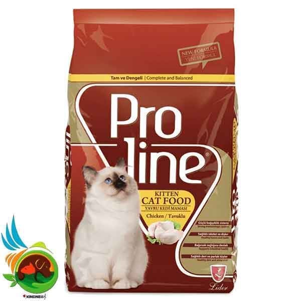 غذای بچه گربه پرولاین طعم مرغ  proline kitten cat food chicken وزن 1.5 کیلوگرم