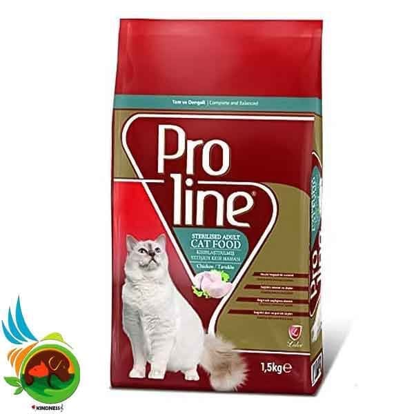 غذای گربه عقیم پرولاین جوجه Chicken Sterilised Adult Cat Food وزن 1.5 کیلوگرم