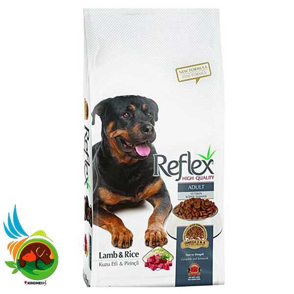 غذای سگ بالغ  بره و برنج Reflex lamb & rice adult وزن 3 کیلوگرم