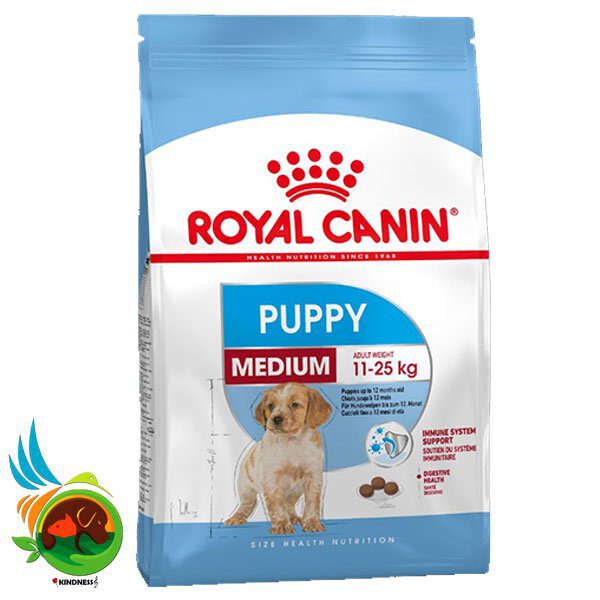 غذای خشک توله سگ متوسط رویال کنین مدل Medium Puppy Dry Dog Food وزن 15 کیلوگرم