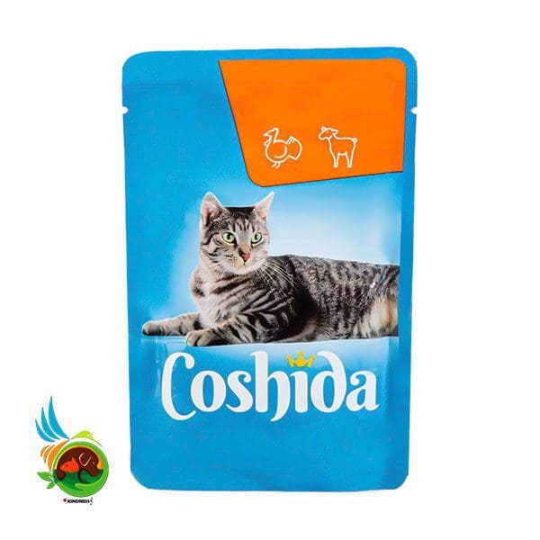 پوچ گربه کوشیدا بوقلمون و گوشت بره Coshida mit pute & lam وزن 100 گرم