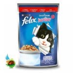 پوچ بچه گربه فلیکس با طعم گوشت felix kitten food gelatina manzo وزن 100 گرم