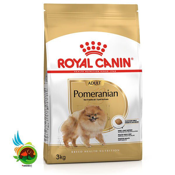 غذای خشک سگ بالغ رویال کنین ROYAL CANIN Pomeranian Adult وزن 3 کیلوگرم