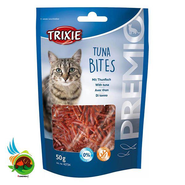 تشویقی گربه تریکسی با طعم ماهی تن مدل Trixie tuna bites وزن 50 گرم