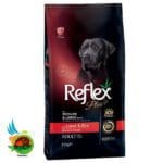 غذای خشک سگ بالغ رفلکس پلاس نژاد متوسط و بزرگ با طعم گوشت بره و برنج Reflex medium & large adult dog food with lamb & rice وزن 15 کیلوگرم
