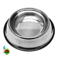 ظرف استیل آب و غذای سگ و گربه در سایز 22 سانتیمتری