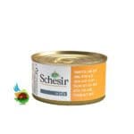 کنسرو گربه شسیر با طعم ماهی تن و آلوئه ورا Schesir tuna with aloe وزن 85 گرم