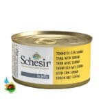 کنسرو گربه شسیر با طعم تن و ماهی سوریمی Schesir tuna with surimi وزن 85 گرم