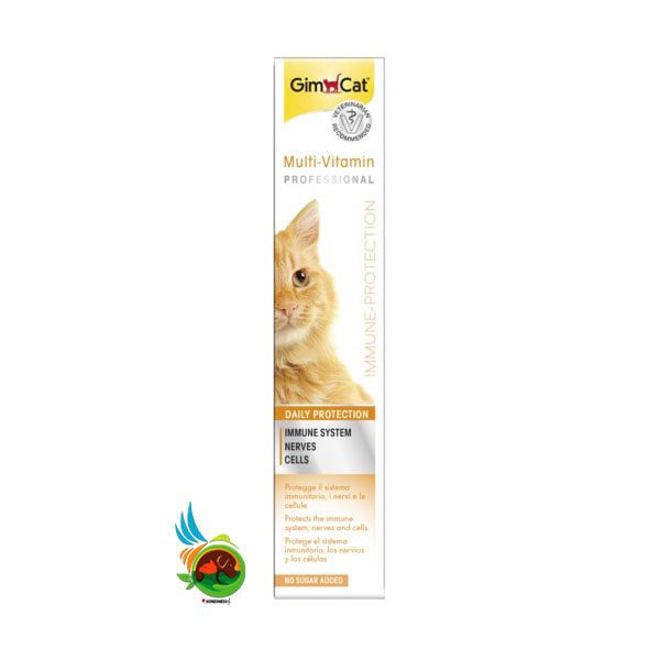 خمیر مولتی ویتامین گربه جیم کت Gimcat multi-vitamin professional وزن 50 گرم