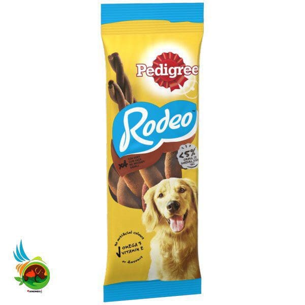 تشویقی سگ رودئو پدیگری Pedigree rodeo بسته 4 عددی وزن 70 گرم