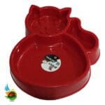 ظرف آب و غذا گربه طرح گربه سایز Large - تصویر 4