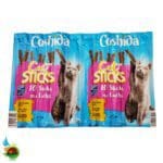 تشویقی مدادی گربه کوشیدا با طعم ماهی Coshida cat sticks mit lachs وزن 50 گرم ( 10 عددی ) - تصویر 2