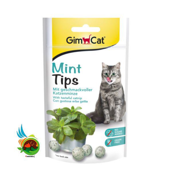 تشویقی توپی گربه جیم کت با طعم نعنا Gimcat mint tips