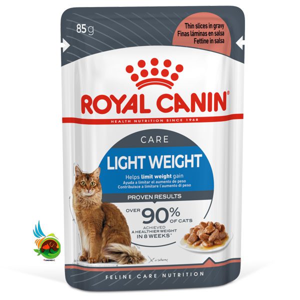 پوچ گربه لایت ویت رویال کنین Royal canin light weight وزن 85 گرم