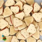 تشویقی بیسکویتی مغزدار سگ فلامینگو Flamingo crunch biscuits sandwich hearts وزن 500 گرم - تصویر 3