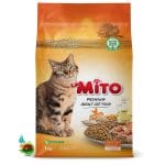 غذای خشک گربه بالغ میتو با طعم مرغ Mito adult cat food with chicken وزن 1 کیلوگرم