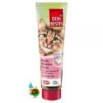 خمیر مالت و مولتی ویتامین گربه دین بستس Dein bestes multi-vitamin paste anti-hairball وزن 100 گرم