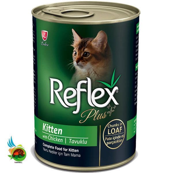 کنسروبچه گربه رفلکس پلاس با مرغ Reflex Plus with Chicken وزن ۴۰۰ گرم