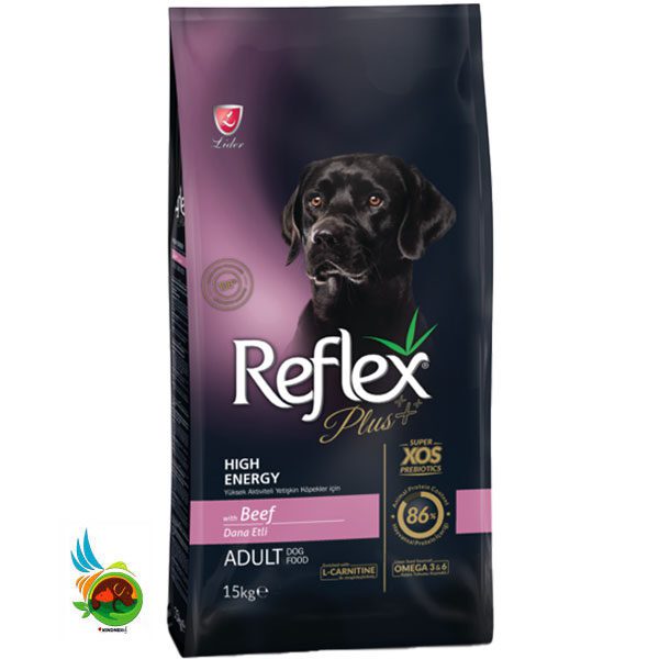 غذای خشک سگ رفلکس پلاس مدل Reflex Plus Adult High Energy Beef وزن 15 کیلوگرم
