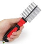 شانه دوطرفه گره باز کن مخصوص سگ و گربه - تصویر 3