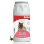 پودر بوگیر و خوشبو کننده خاک گربه بایولاین Bioline cat litter deodorizer وزن 425 گرم
