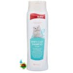 شامپو گربه بایولاین مخصوص موهای سفید مدل Bioline white coat shampoo حجم 200 میلی لیتر