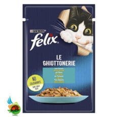 پوچ گربه فلیکس با طعم تن در ژله Purina Felix with Tuna in Jelly وزن ۸۵ گرم
