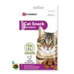 تشویقی دنتال گربه فلامینگو با طعم مرغ Flamingo cat snack dentabite وزن 50 گرم