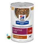 کنسرو درمانی سگ هیلز مدل دایجستیو Hill’s digestive care with chicken & vegetables وزن 354 گرم