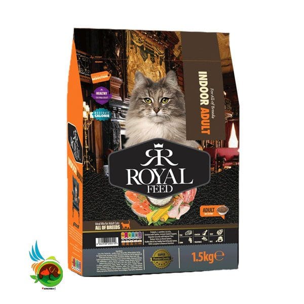 غذای خشک گربه بالغ رویال فید مدل Royal Feed Indoor وزن ۱.۵ کیلوگرم غذای خشک گربه بالغ رویال فید مدل Royal Feed Indoor وزن ۱.۵ کیلوگرم