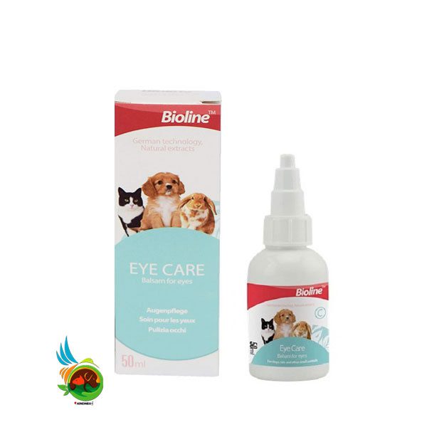 قطره نظافت چشم حیوانات خانگی بایولاین Bioline Eye care حجم ۵۰ میلی لیتر