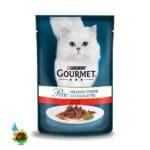 پوچ گربه گورمت پورینا با طعم گوشت Purina gourmet perle with Beef وزن ۸۵ گرم