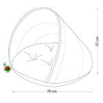 لانه گرد نیناپت مخصوص سگ و گربه سایز 1 - تصویر 4