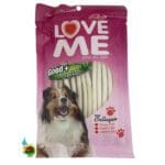 اسنک تشویقی لاومی با طعم شیر مخصوص سگ Love me milk flavour وزن 80 گرم