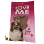 اسنک تشویقی لاومی با طعم مرغ مخصوص سگ Love me chicken jerky flavour وزن 60 گرم