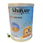 کنسرو سگ شایر مدل خورشتی طعم مرغ و پاستا Shayer chunky dog food with chicken & pasta وزن ۴۰۰ گرم