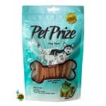 تشویقی نواری مرغ نرم پت پرایز مخصوص سگ Pet prize soft chicken strips وزن 50 گرم