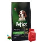 غذای خشک سگ بالغ رفلکس پلاس سگ نژاد متوسط و بزرگ با طعم مرغ Adult dog food for medium & large with chicken وزن 1 کیلوگرم (فله ای)