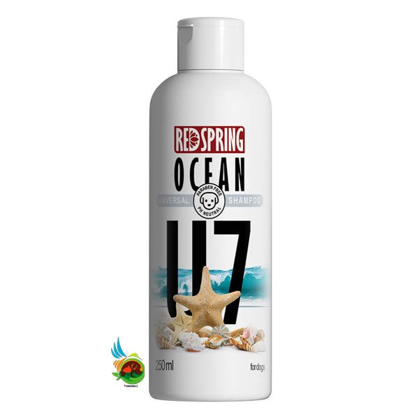 شامپو روزانه مخصوص سگ رد اسپرینگ مناسب انواع مو با رایحه اوشن (مدل U7) Redspring ocean shampoo وزن ۸۵۰ گرم