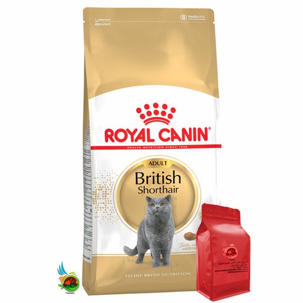 غذای خشک گربه بریتیش بالغ رویال کنین Royal canin British adul وزن 1 کیلوگرم ( بسته بندی ملودی مهربانی )