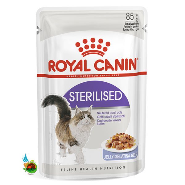 پوچ گربه عقیم شده رویال کنین در ژله Royal Canin Sterilised in Jelly وزن ۸۵ گرم