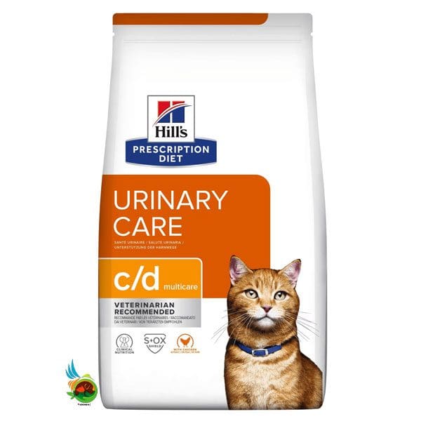 غذای خشک گربه یورینری هیلز با طعم مرغ Hill’s urinary care c/d multicare with chicken وزن ۱.۵ کیلوگرم