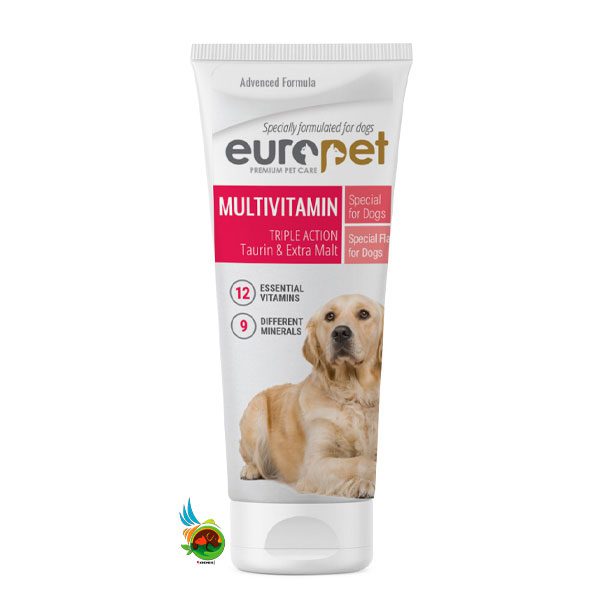 خمیر مولتی ویتامین سگ یوروپت Europet multivitamin paste for dogs وزن 100 گرم