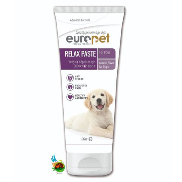 خمیر آرام بخش سگ یوروپت Europet relax paste for dogs وزن ۱۰۰ گرم
