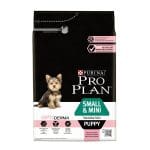 غذای خشک توله سگ نژاد کوچک پورینا پروپلن با طعم سالمون Purina pro plan puppy small & mini rich in Salmon وزن ۳ کیلوگرم