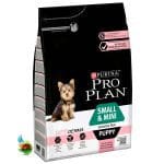 غذای خشک توله سگ نژاد کوچک پورینا پروپلن با طعم سالمون Purina pro plan puppy small & mini rich in Salmon وزن ۳ کیلوگرم