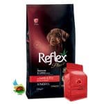 غذای خشک توله سگ رفلکس پلاس با طعم بره و برنج Reflex plus junior medium & large (فله ای)